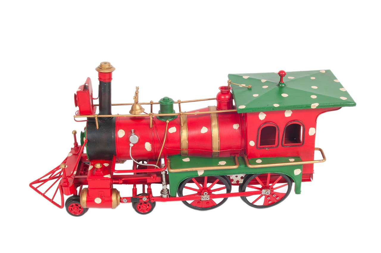 Holiday Christmas Ornament Steam Locomotive Model Train