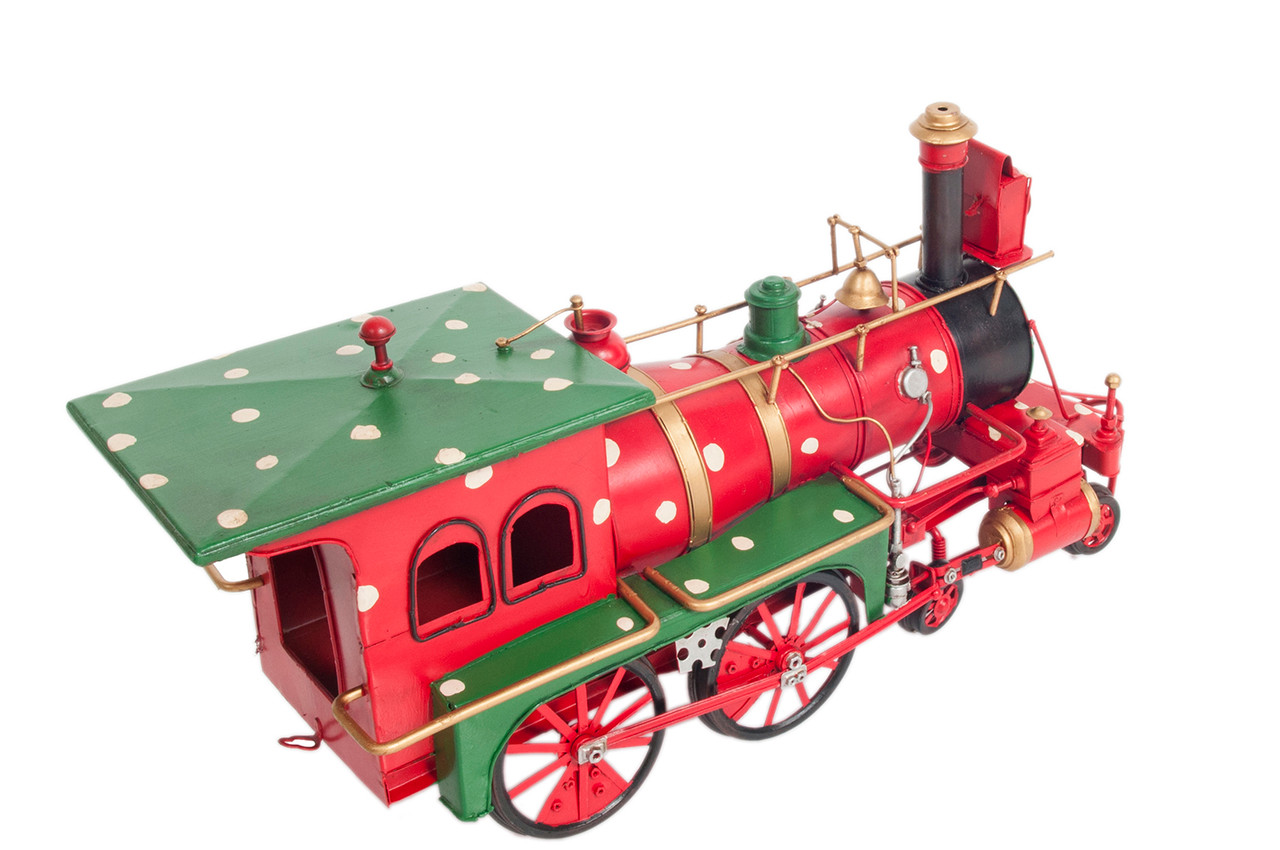 Holiday Christmas Ornament Steam Locomotive Model Train