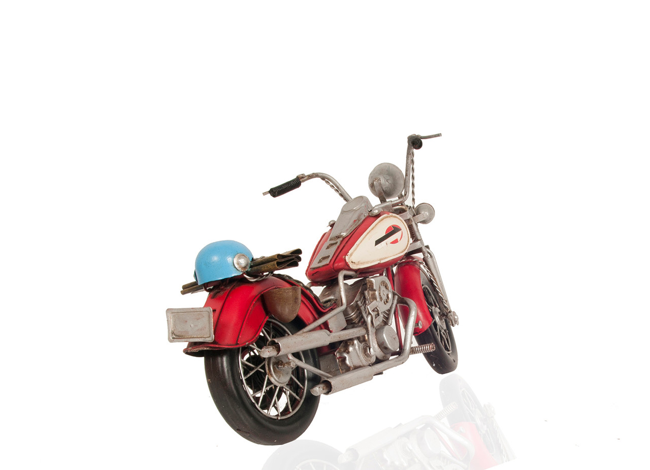 Harley Davidson Red Hog Motorcycle Metal Model 13