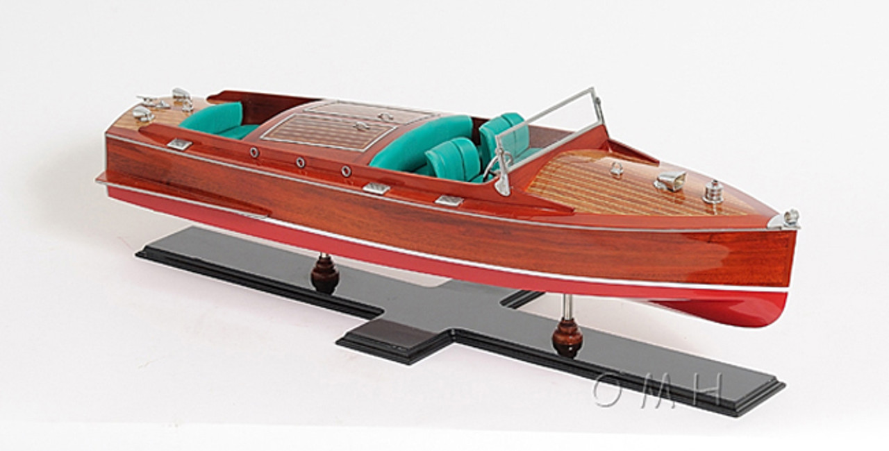 Chris Craft Runabout Wood Model Classic Speed Boat