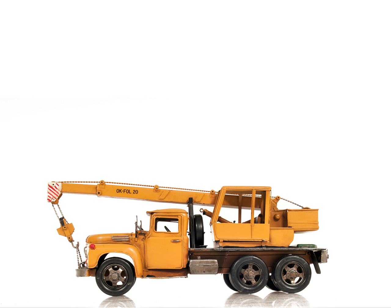 Mobile Crane Boom Truck Metal Model Construction Equipment