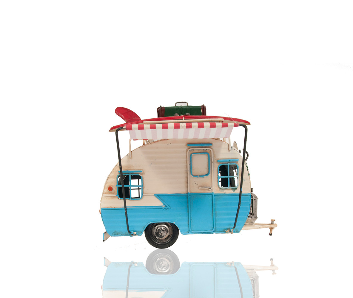 1960s Travel Camping Trailer Metal Model 9