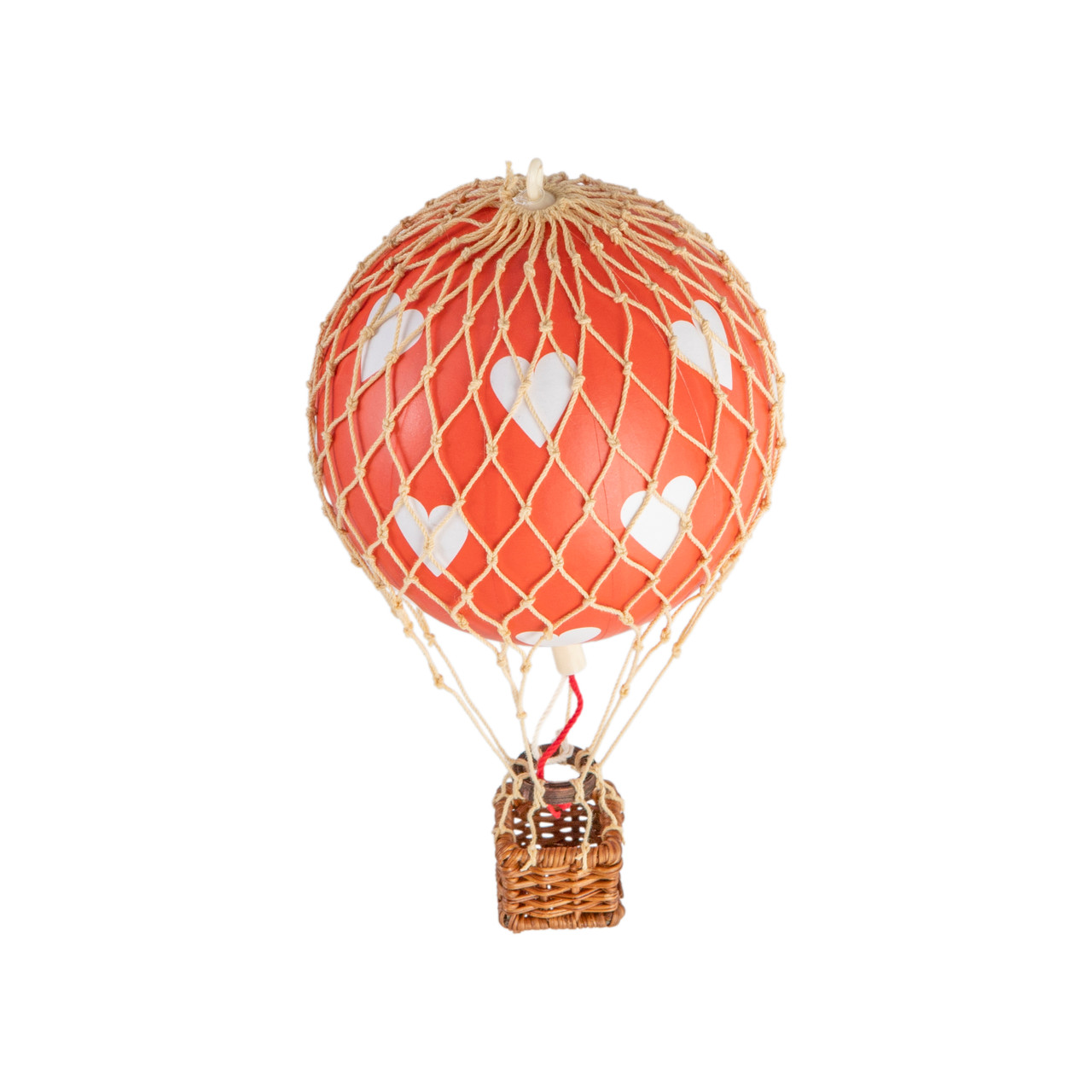 Valentines Day Red Hearts Hot Air Balloon Aviation Decor