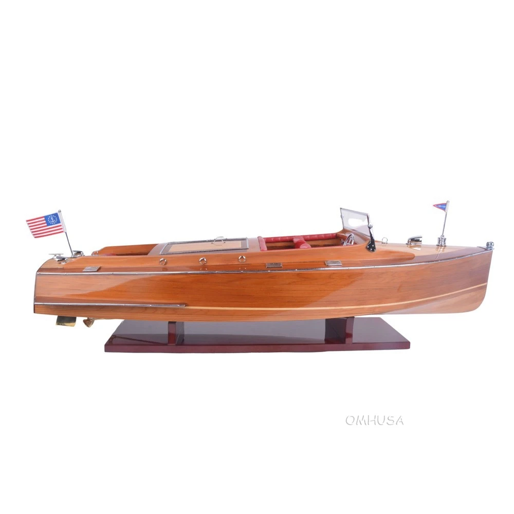 Chris Craft Runabout Wooden Model Power Speed Boat