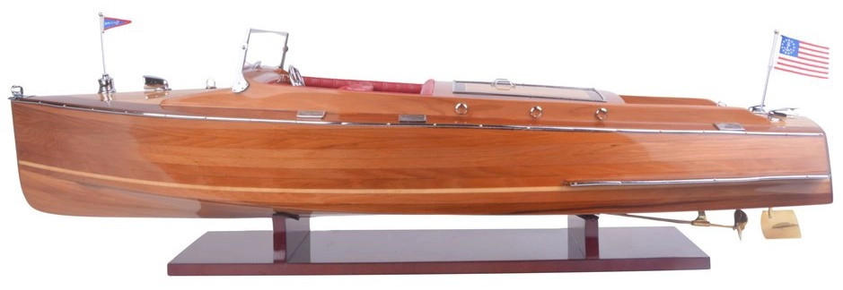 Chris Craft Runabout Wooden Model Power Speed Boat