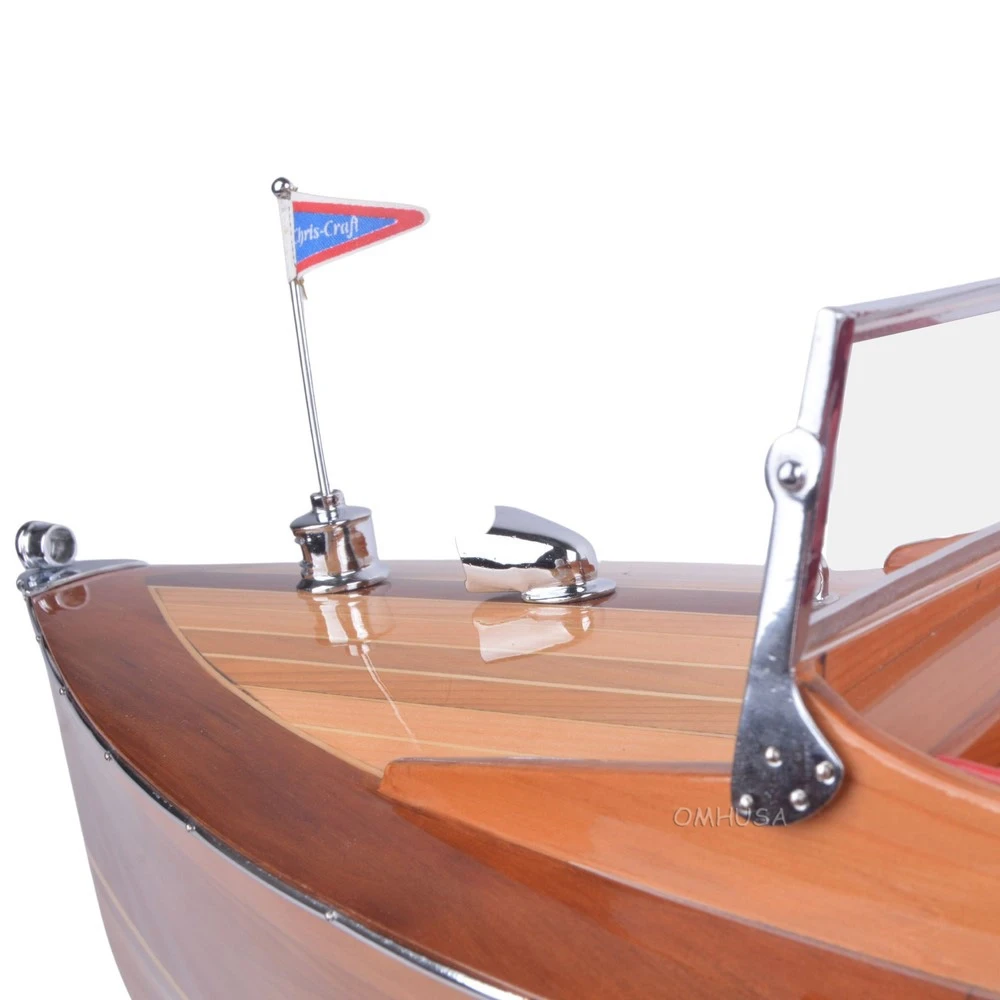 Chris Craft Runabout Wooden Model Power Speed Boat