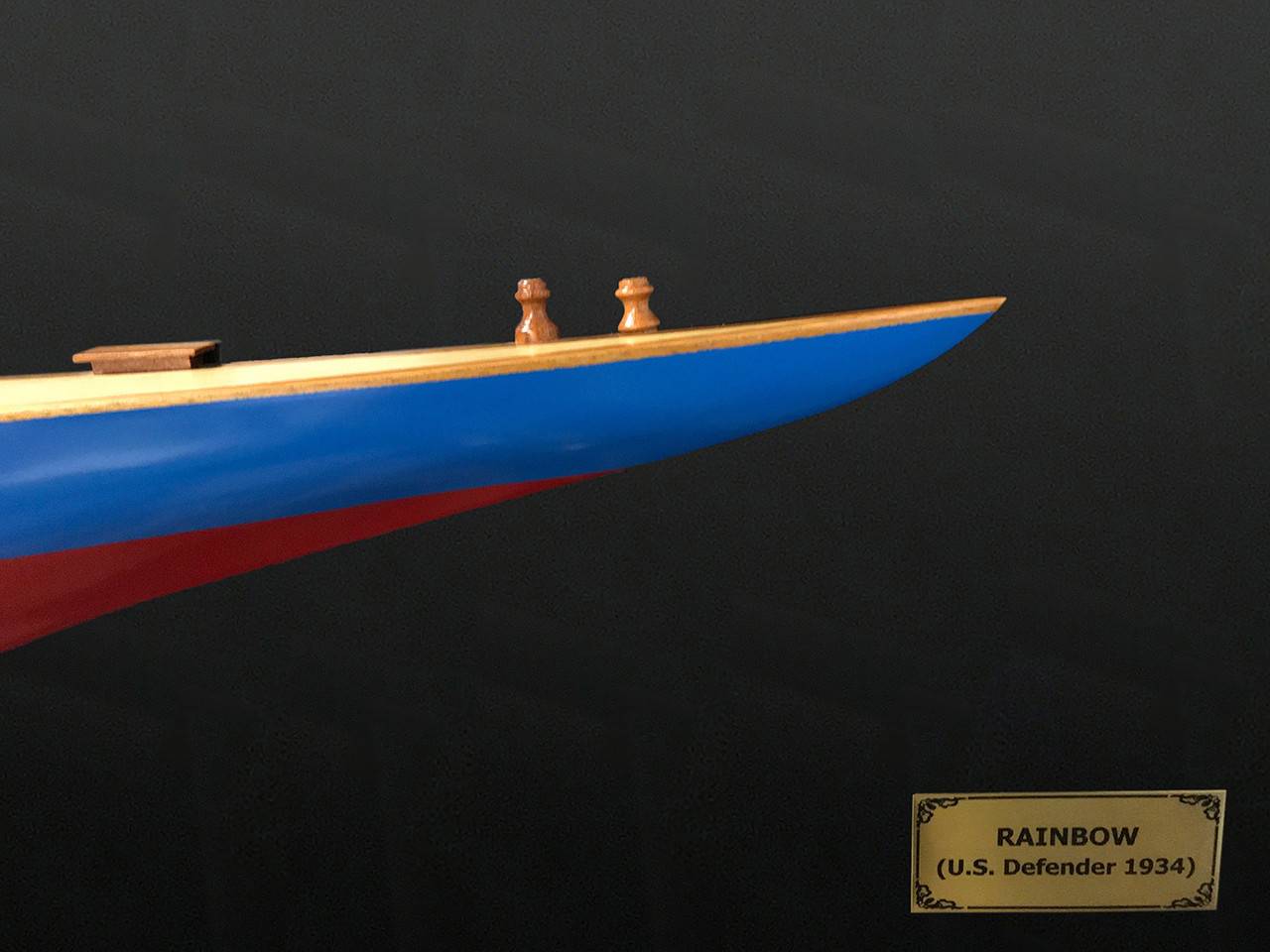 1930 Rainbow J-Class Half Hull Model Americas Cup Yacht