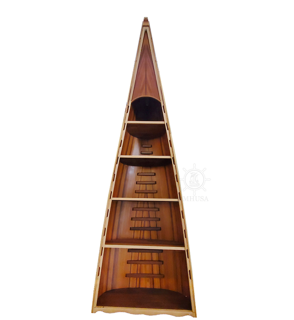 Canoe Bookcase Bookshelf 90 Cedar Furniture Boat Shaped Decor