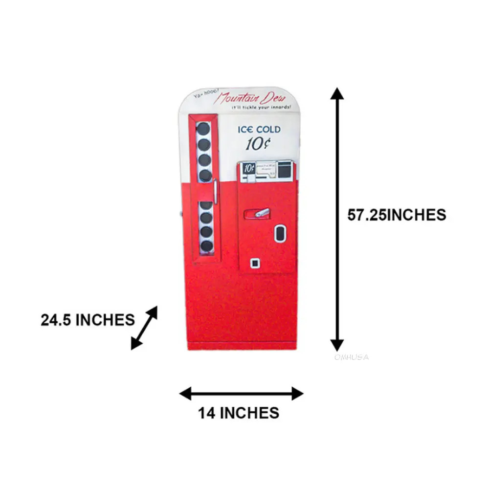 ☆ Cocodake Beverage Machine　　　　【特典会員限定品】 Mountain Dew Coke Soda Pop Vending Machine Metal Model 57