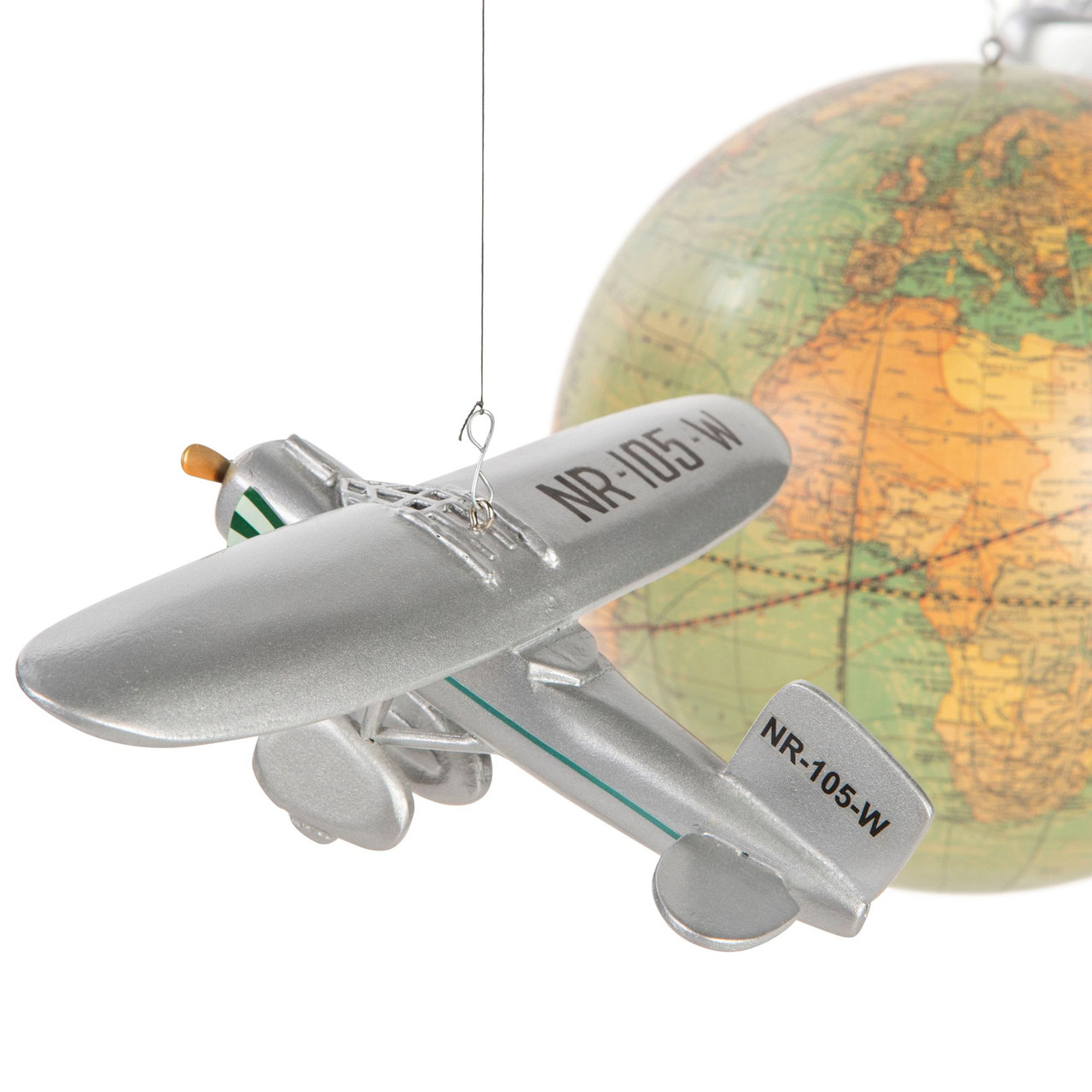 Around the World Airplane Globe Mobile Hanging Aeromobile