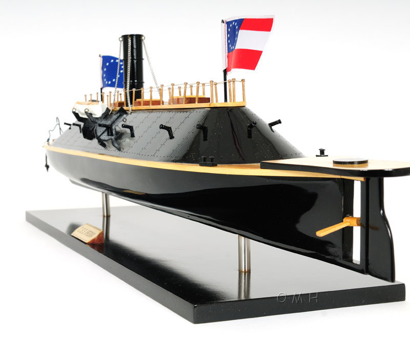 CSS Virginia Civil War Ironclad Confederate Wood Ship Model 28