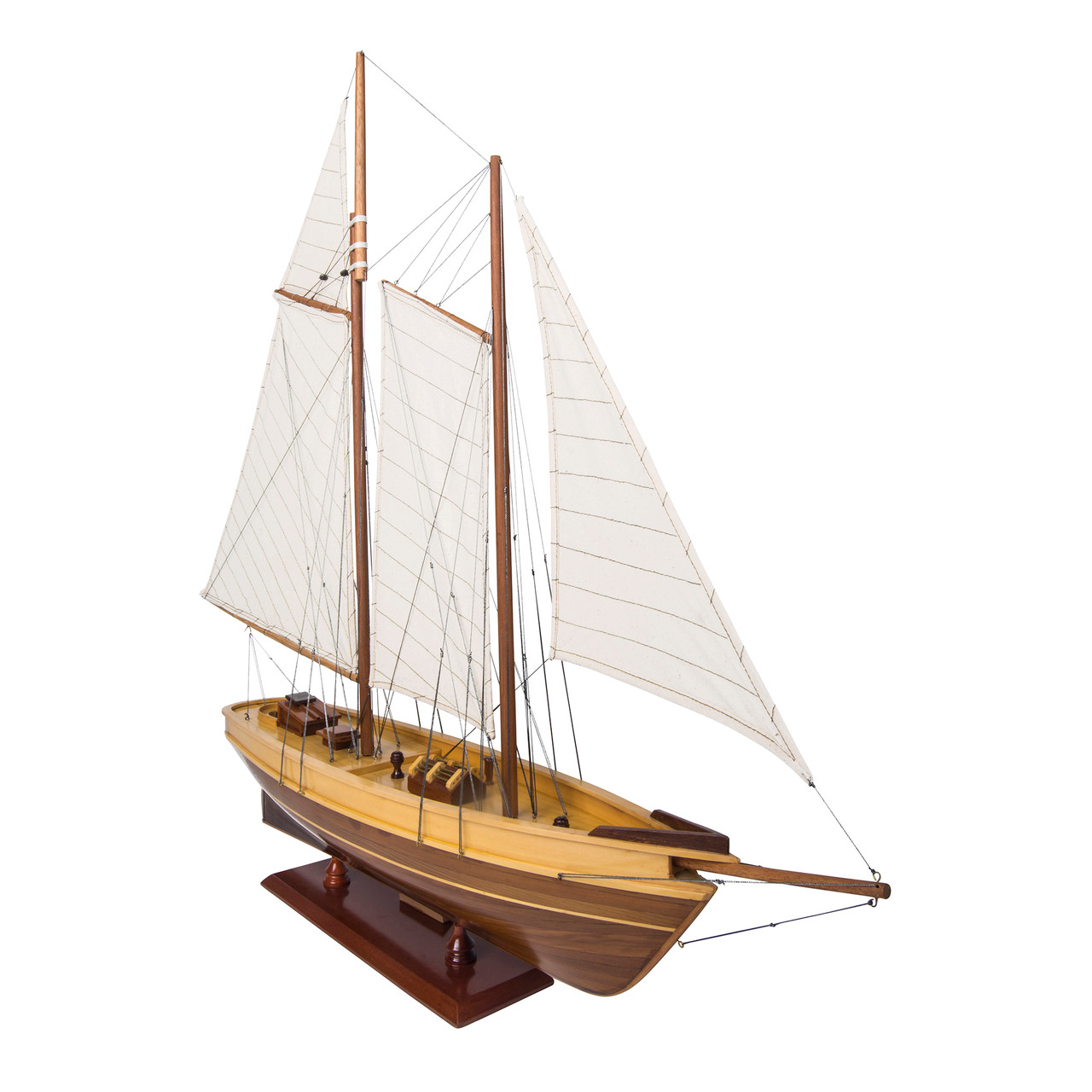 America Yacht Wood Model Americas Cup Sailboat Boat