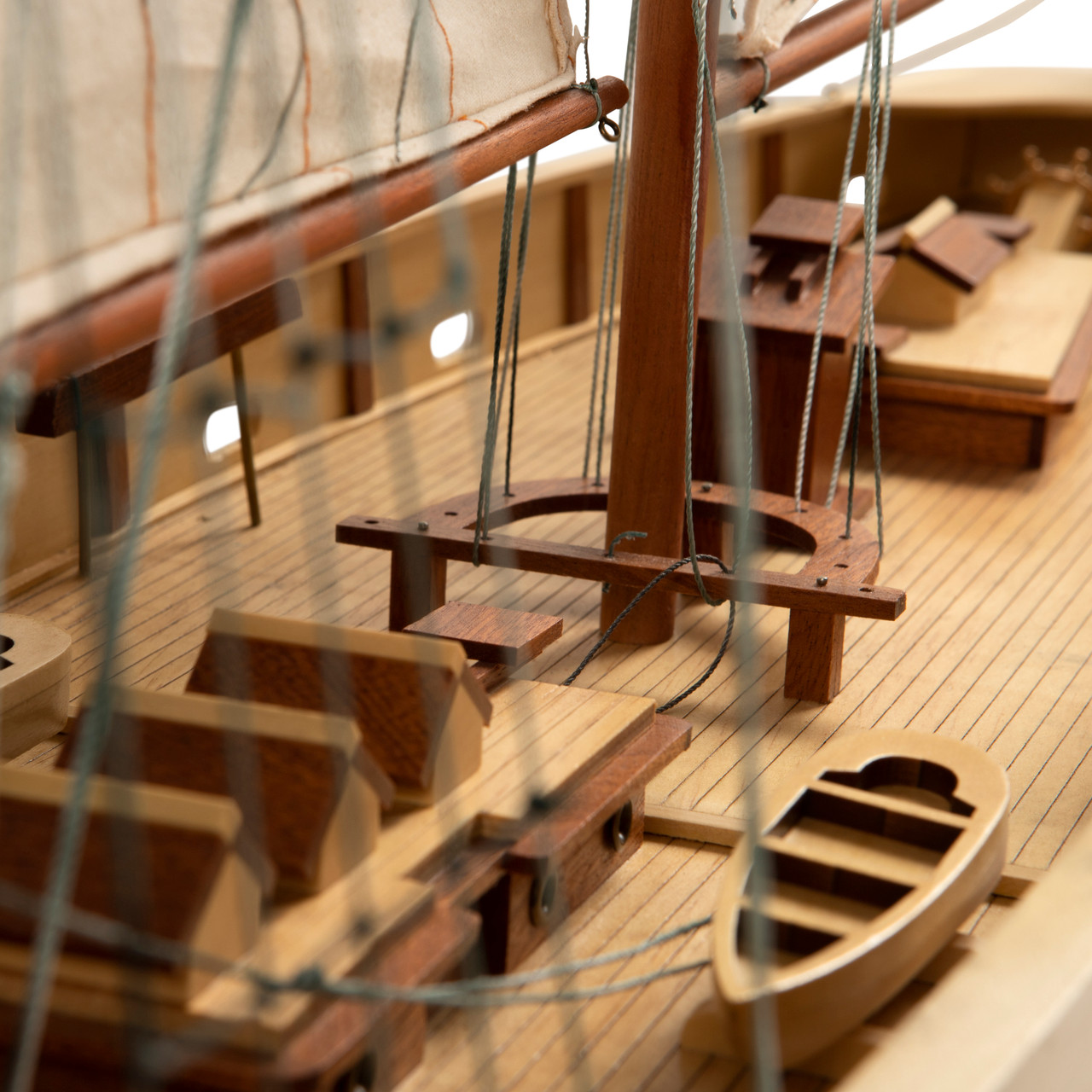 Schooner Bluenose II Wooden Ship Model Sailboat Fully Built Boat