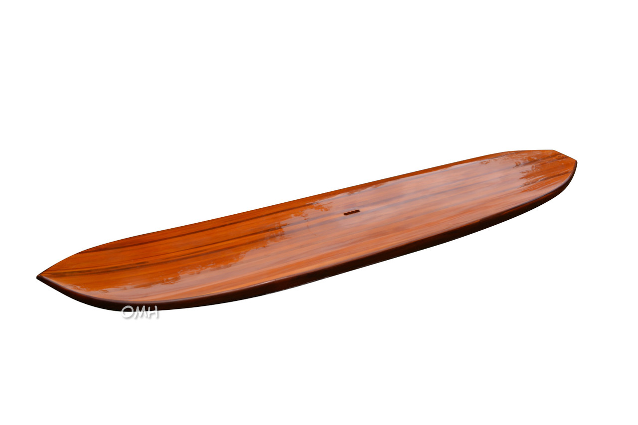 Stand Up SUP Paddle Board Dark Cedar Strip Built Surf All-Around