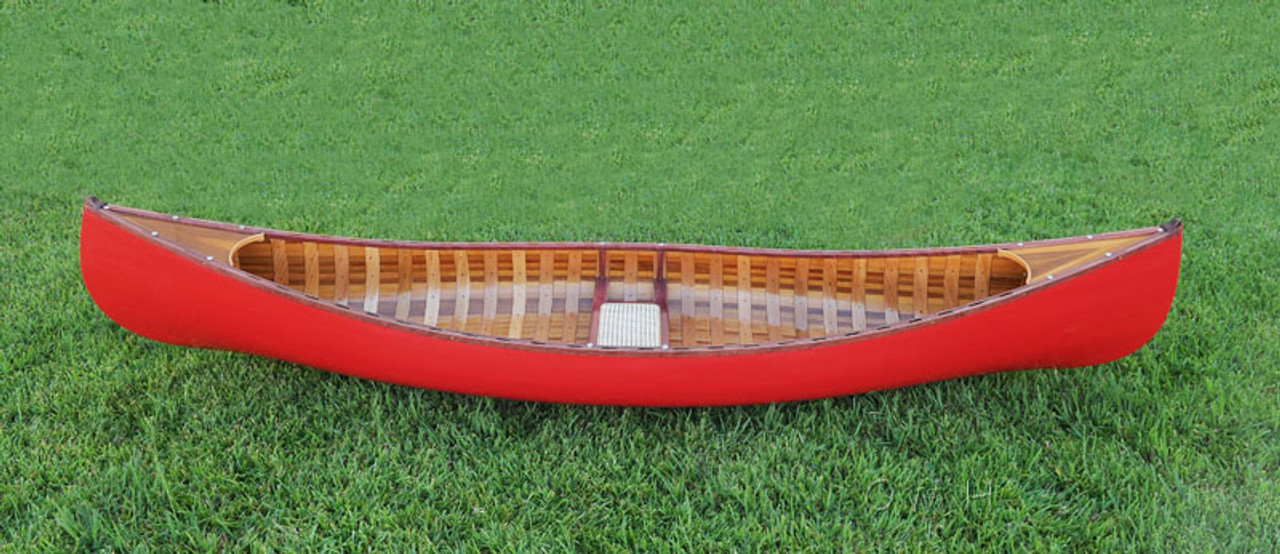 Large Display Red Cedar Strip Built Canoe 10' Wooden Model Boat