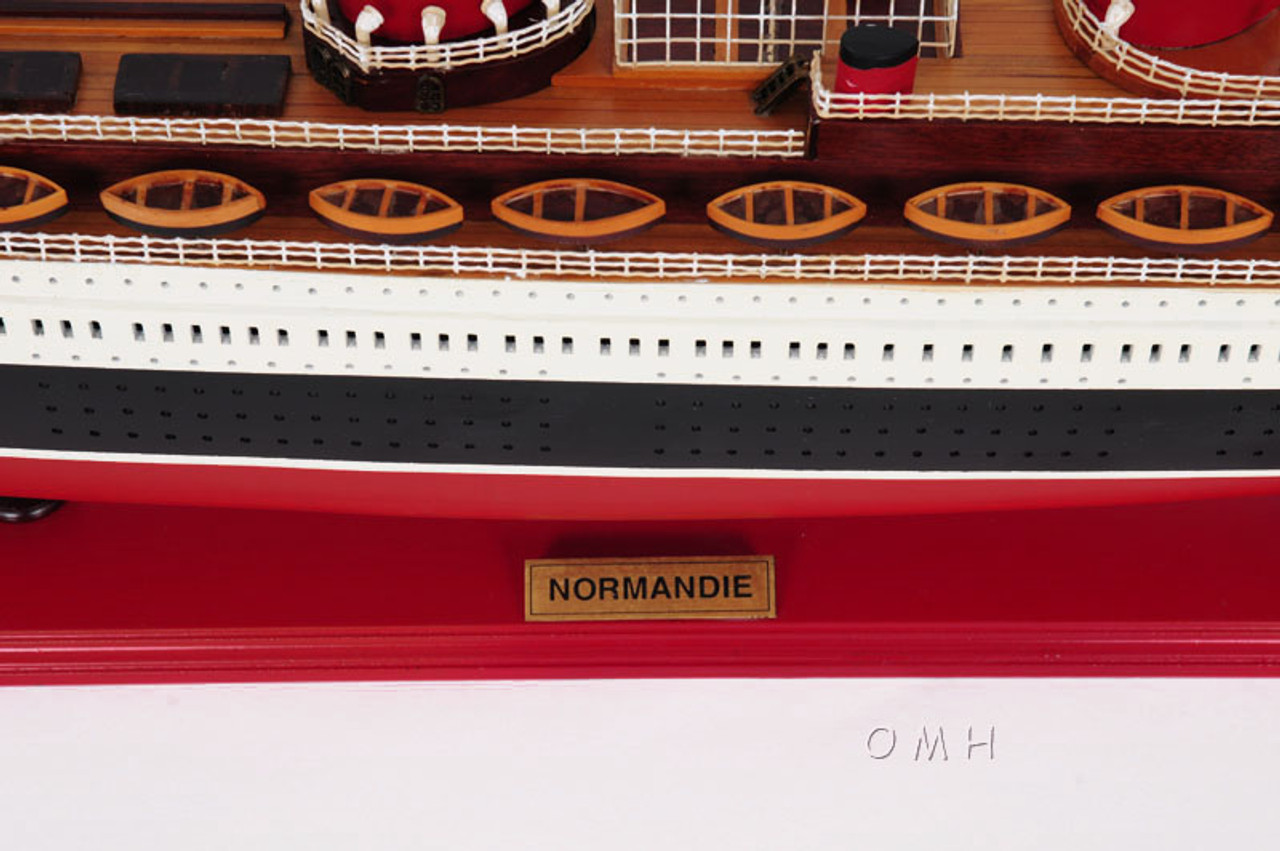 SS Normandie French Ocean Liner Cruise Ship Model