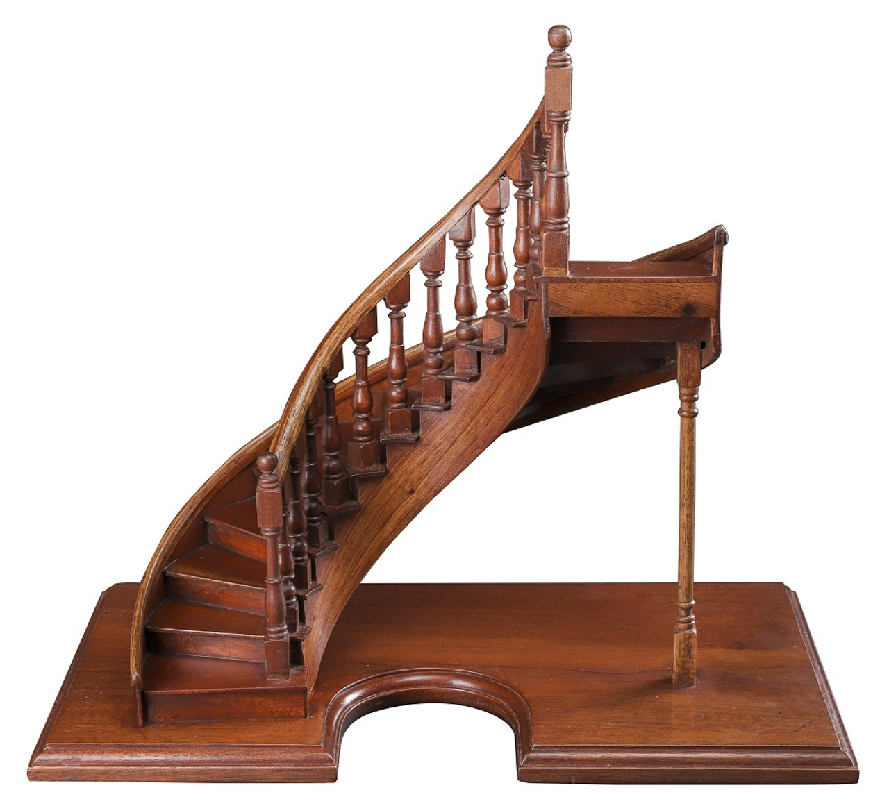 Palace Staircase Spiral Stairs Architectural 3D Wooden Model