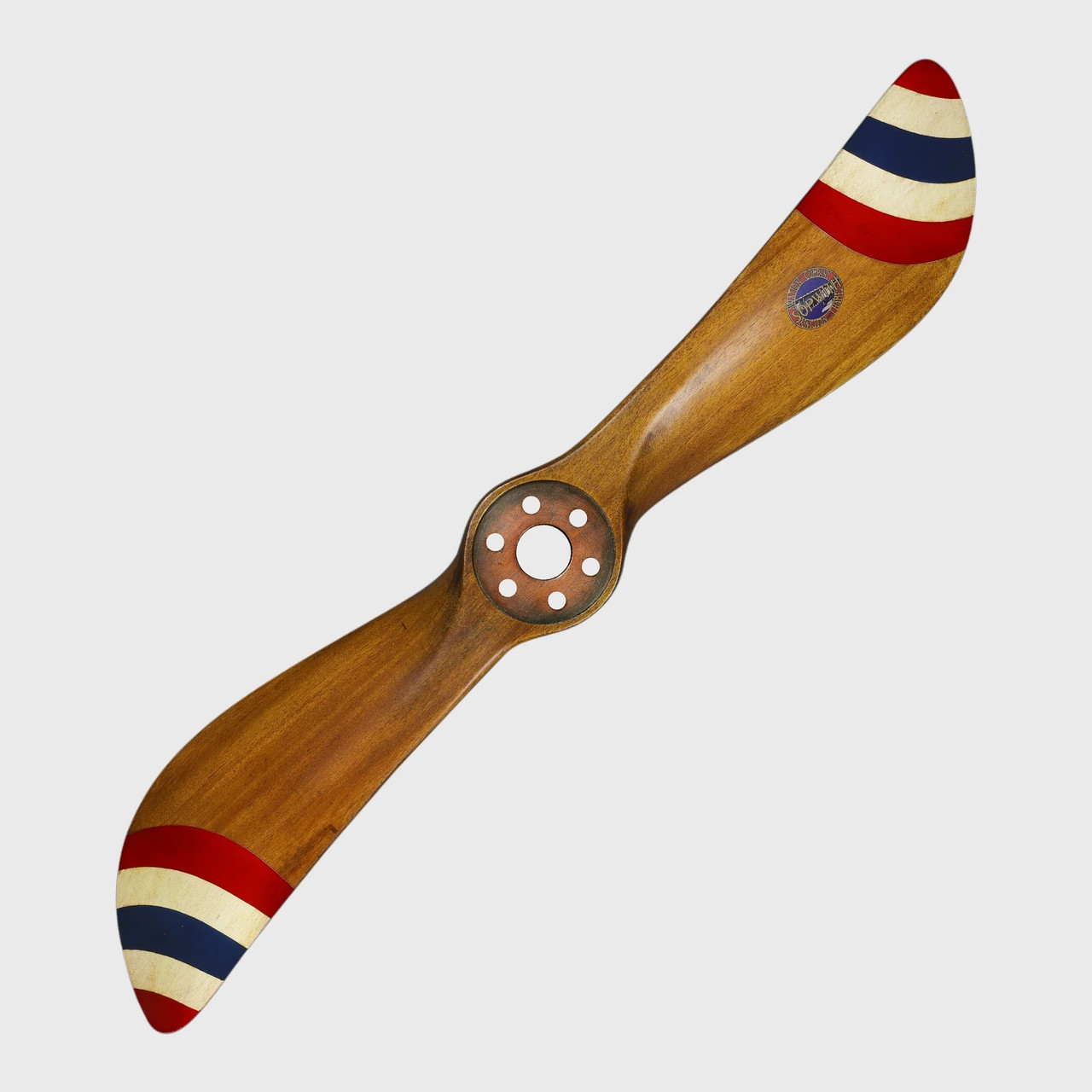 Sopwith WWI Wood Propeller Multi Colored Tips Aviation Decor