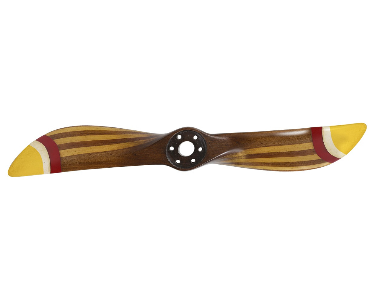 Propeller Laminated Mahogany Wood Multi Colored Tips