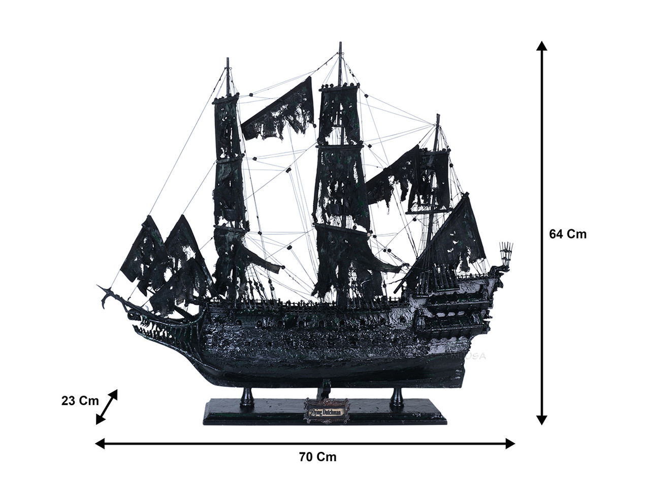 Legendary Flying Dutchman Ghost Tall Ship Model Built