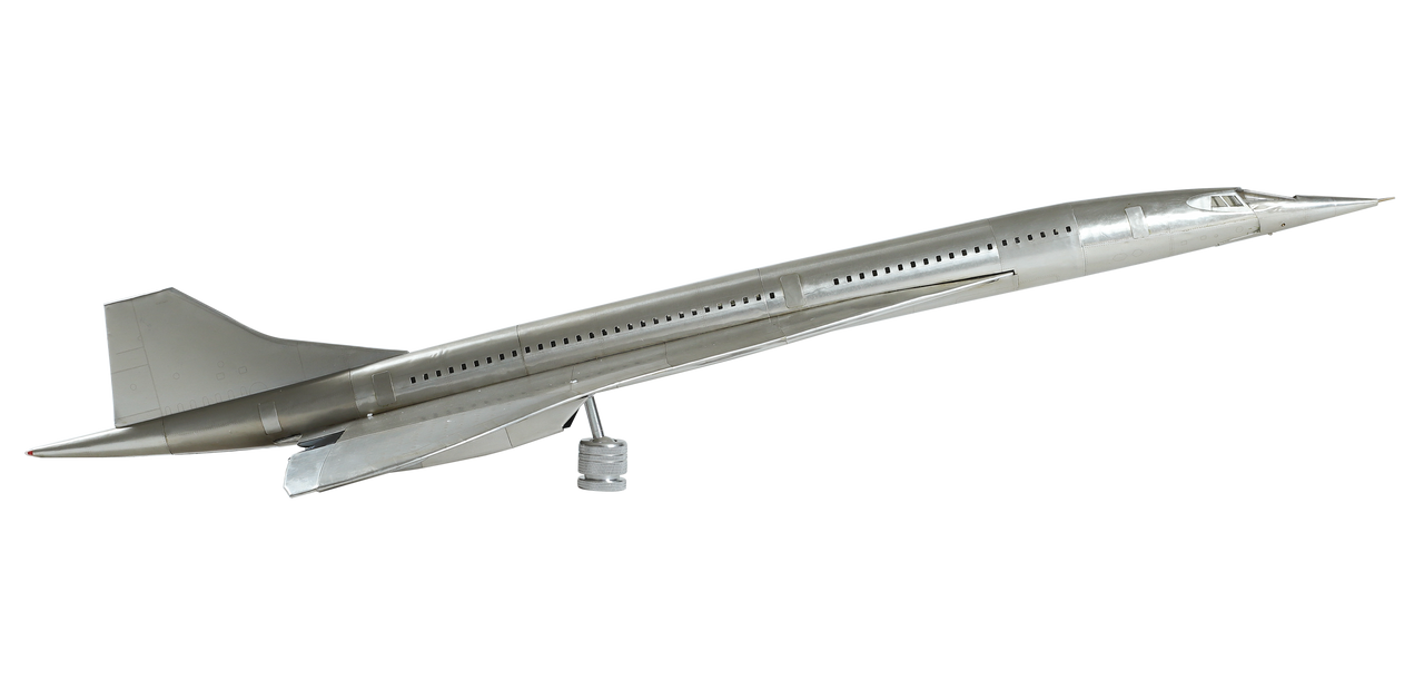 Concorde British Airways Airliner Model Wooden Stand