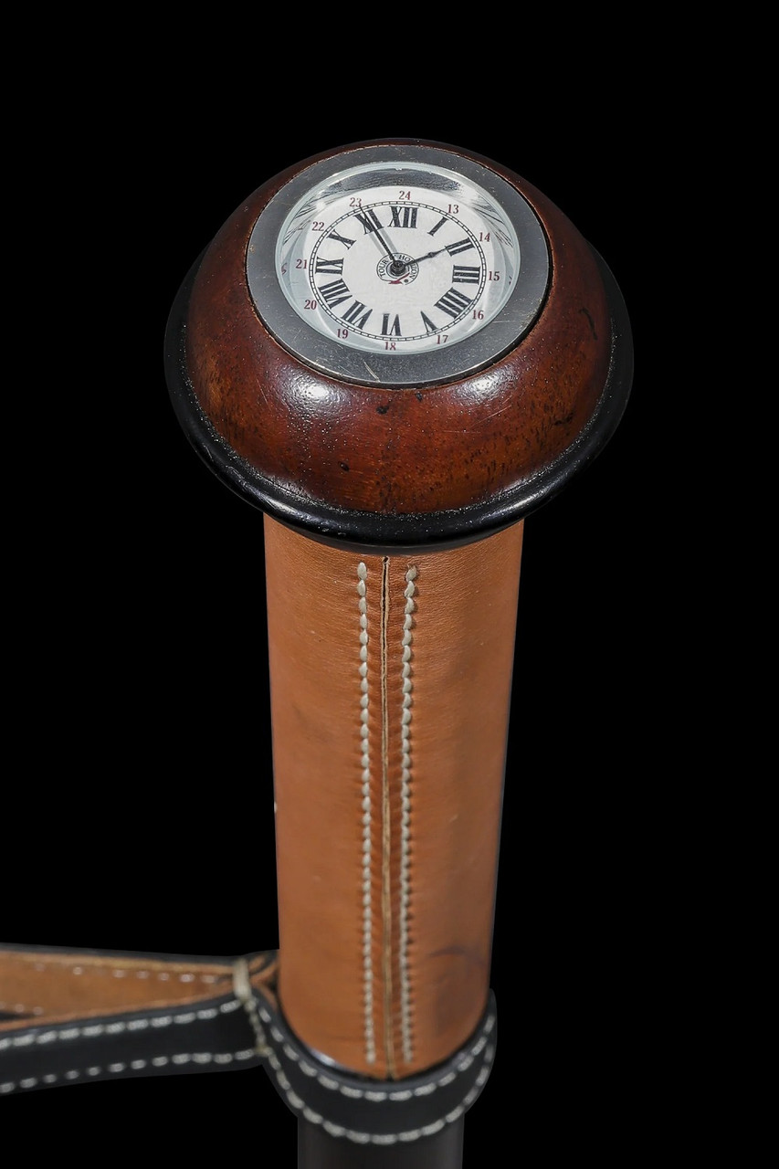 Watch Cane Mahogany Wooden Walking Stick