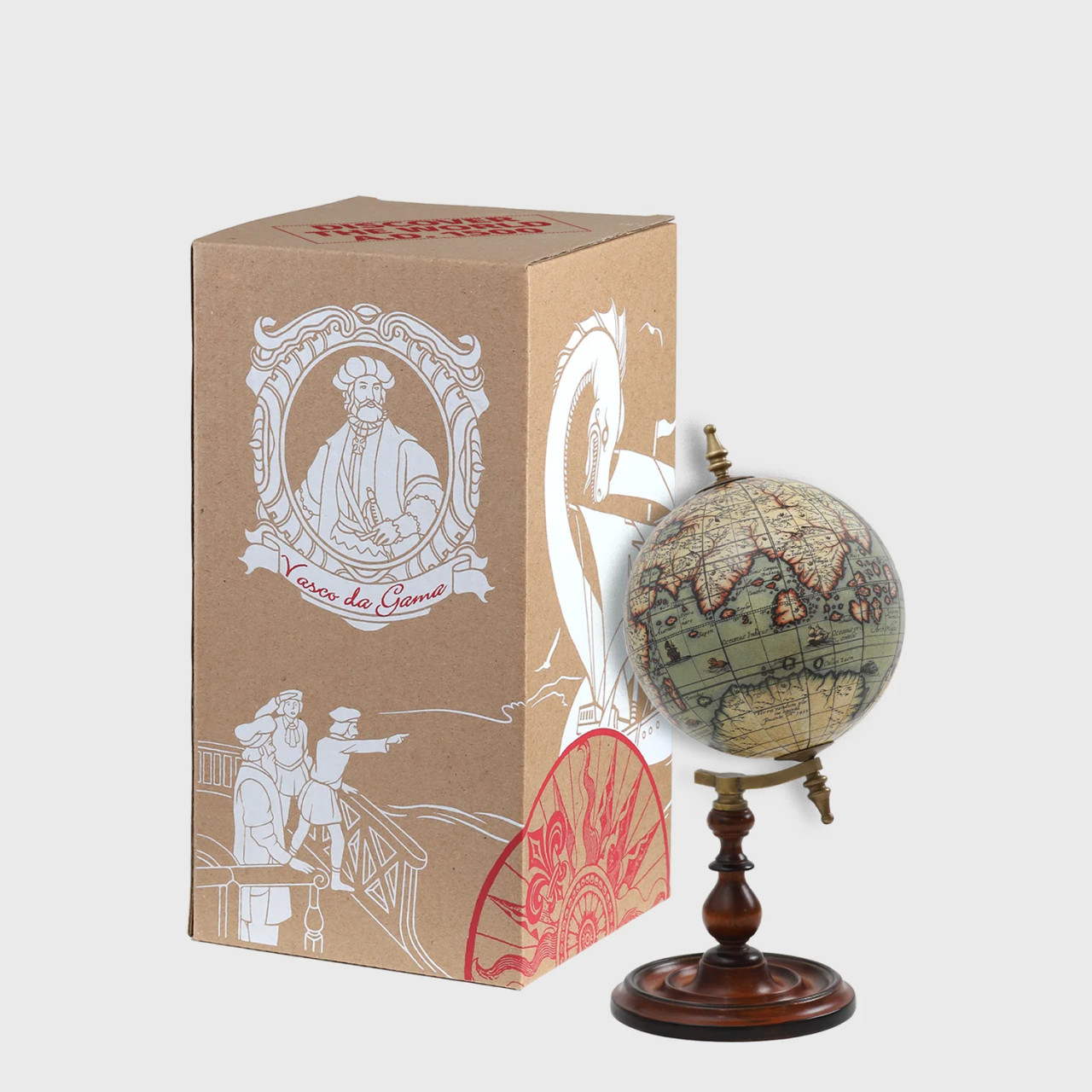Globus Terrarum 1666 Old World Globe 8