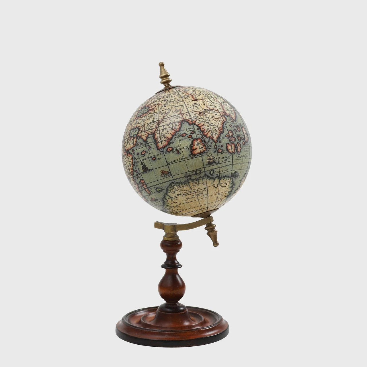 Globus Terrarum 1666 Old World Globe 8