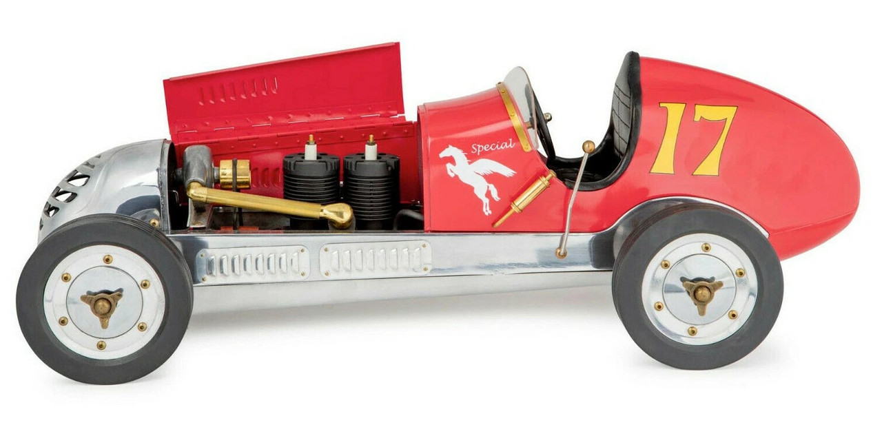 BB Korn Red 1930s Tether Car Aluminum Model 21