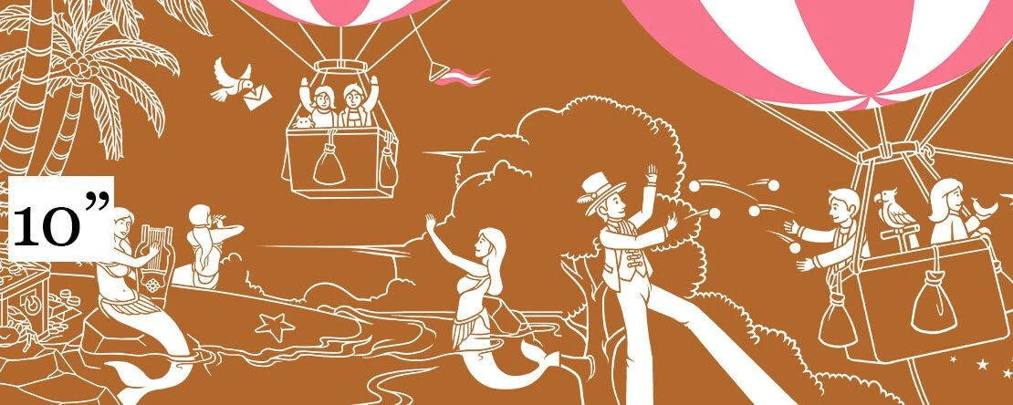 Hot Air Balloon Model Black White Hanging Ceiling Decor