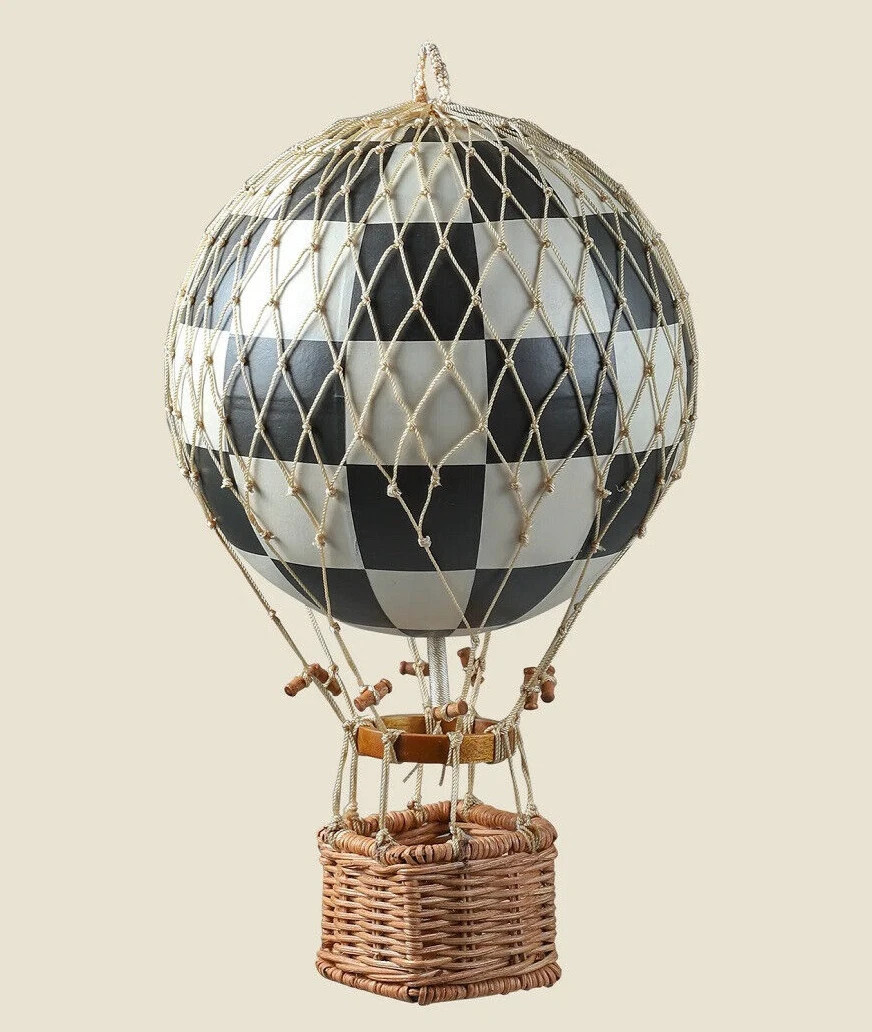 Hot Air Balloon Model Black White Hanging Ceiling Decor