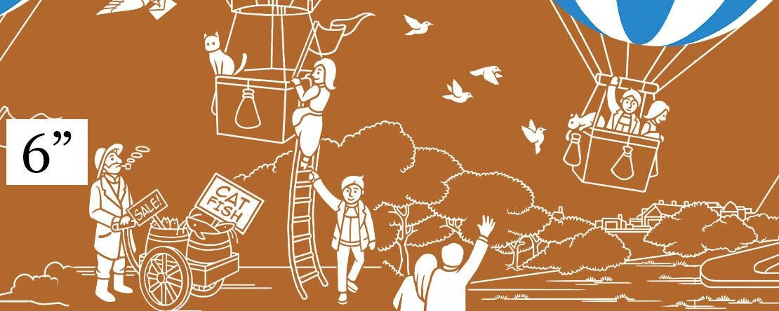 Hot Air Balloon Model USA Stars & Stripes Hanging Ceiling Decor