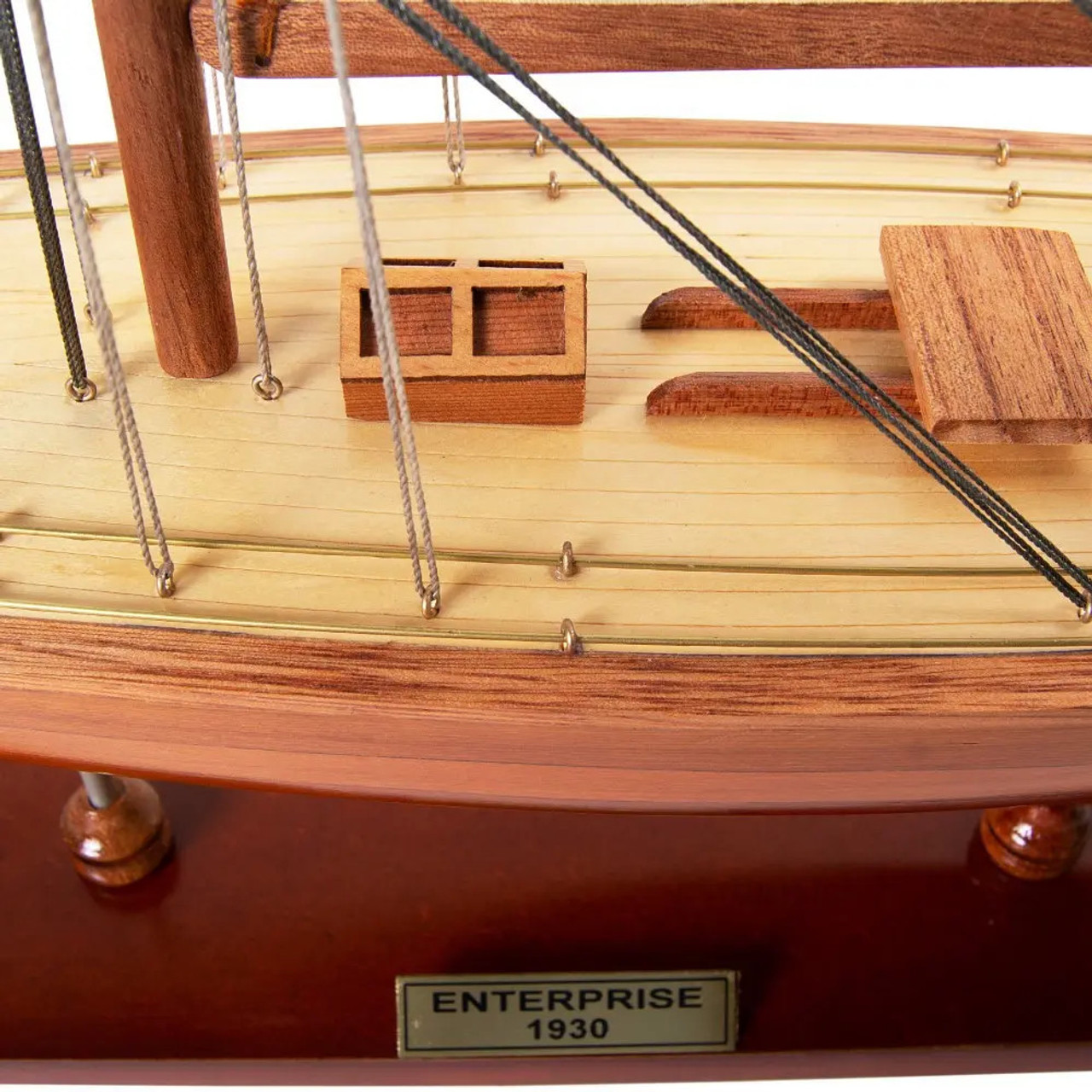 Enterprise America's Cup Yacht J Boat Wooden Model Enterprise America's Cup Yacht J Boat Wooden Model