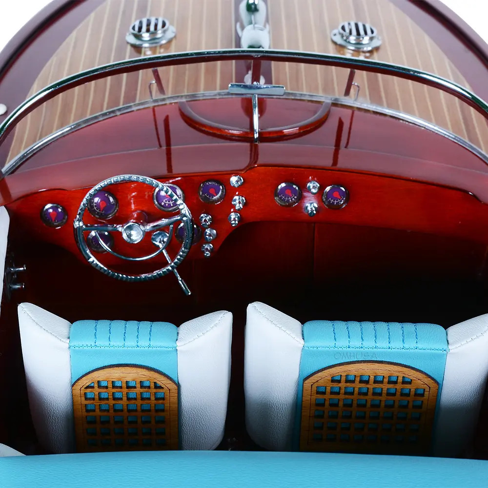 Riva Aquarama Painted Speed Boat Wood Model 35