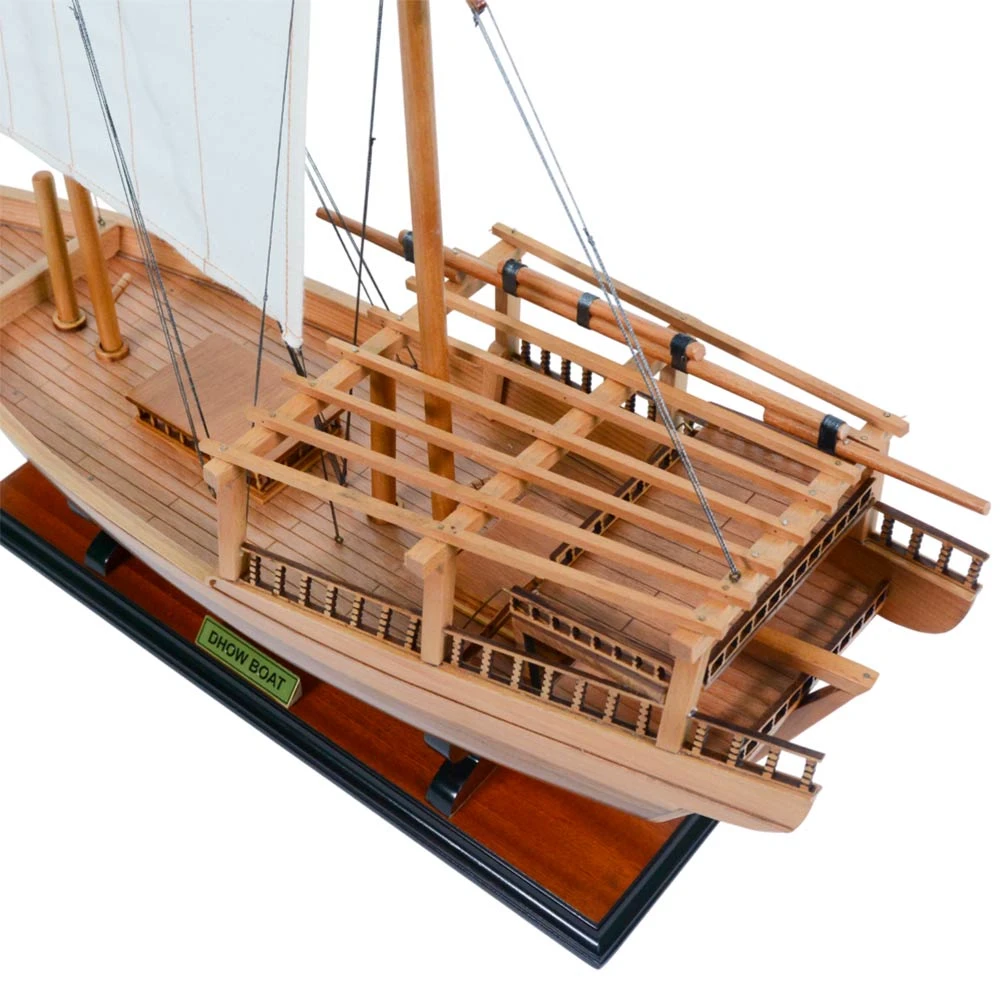 Indian Ocean Arabian Dhow Wood Ship Model Sailboat