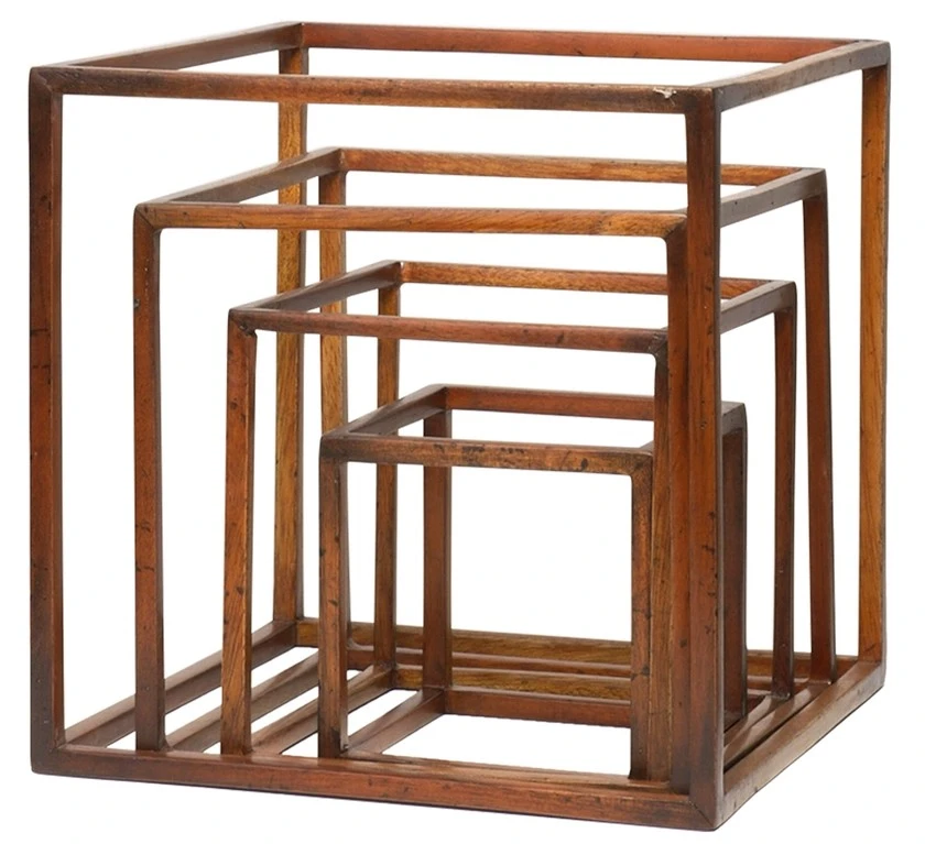 Set of 4 Cubes Da Vinci Platonic Hexahedron Models