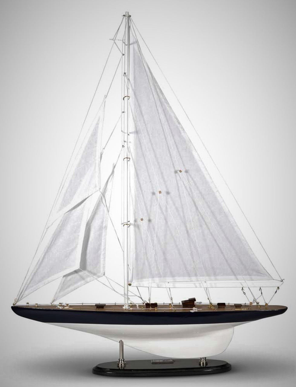 Americas Cup Rainbow 1934 J Boat Wooden Model Sailboat