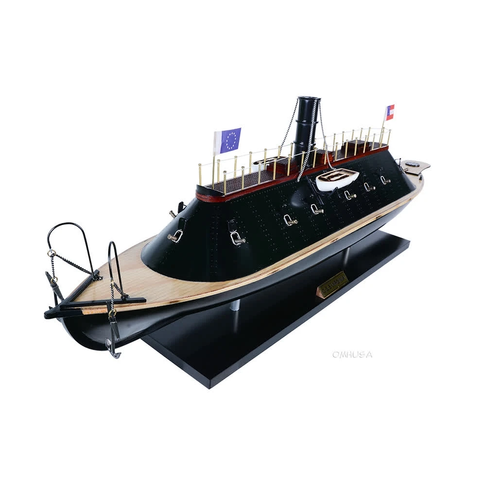 CSS Virginia Civil War Ironclad Wood Ship Model
