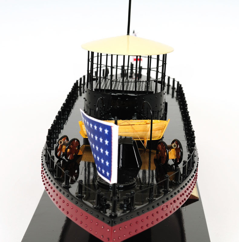 USS Monitor Civil War Ironclad Wooden Ship Model 24" CaptJimsCargo