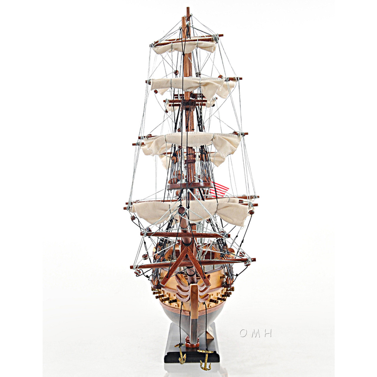 USS Constitution Wooden Tall Ship Model Old Ironsides