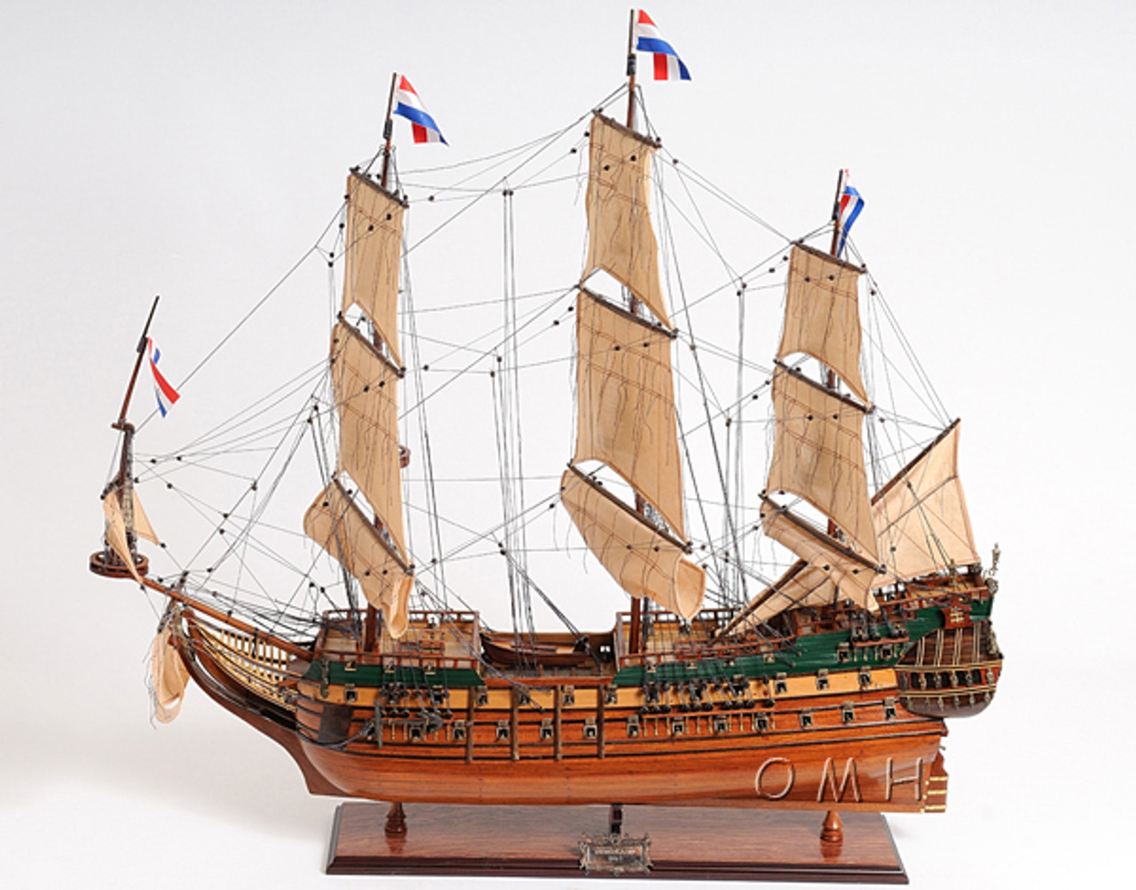 Frigate Friesland Wood Model Tall Ship Sailboat