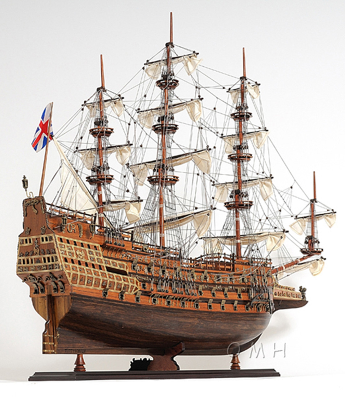 HMS Sovereign of the Seas Tall Ship Wood Model