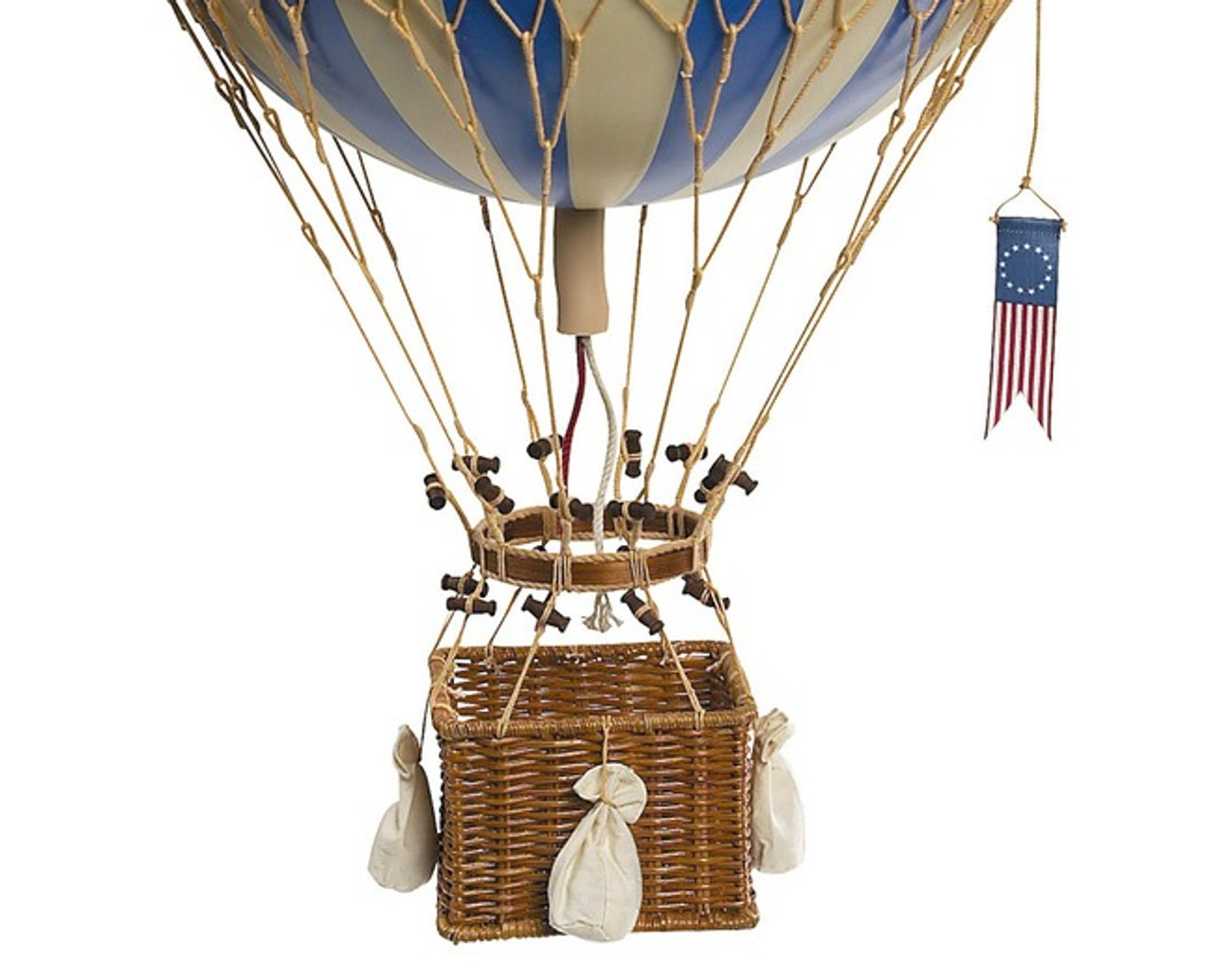 Blue Royal Aero Balloon Hanging Aviation Decor