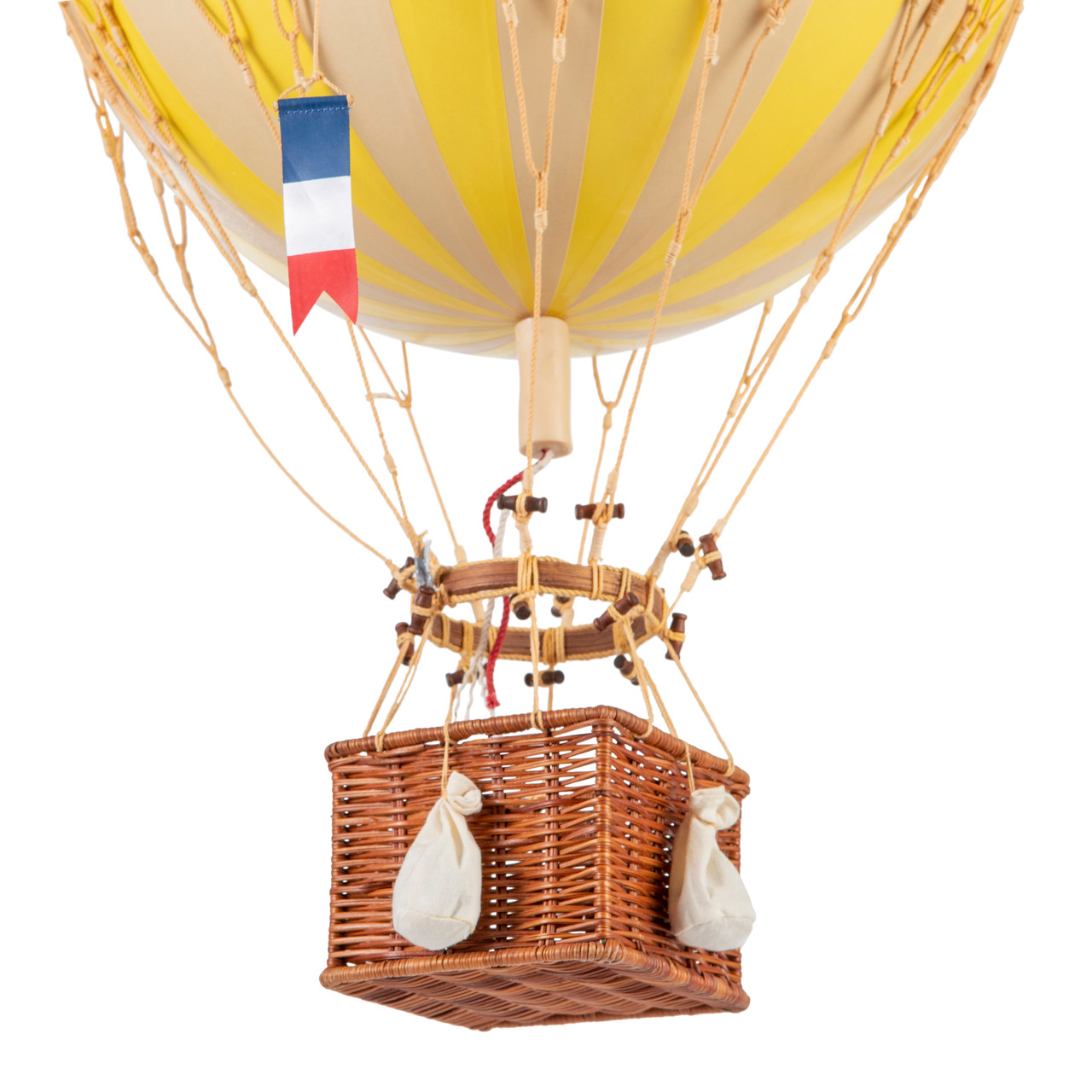 Royal Aero Yellow Hot Air Balloon Model Hanging Decor