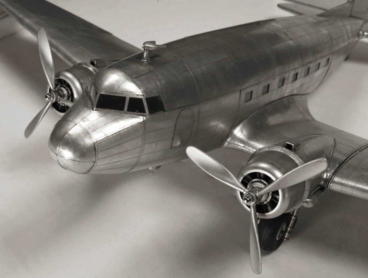 aluminum airplane model