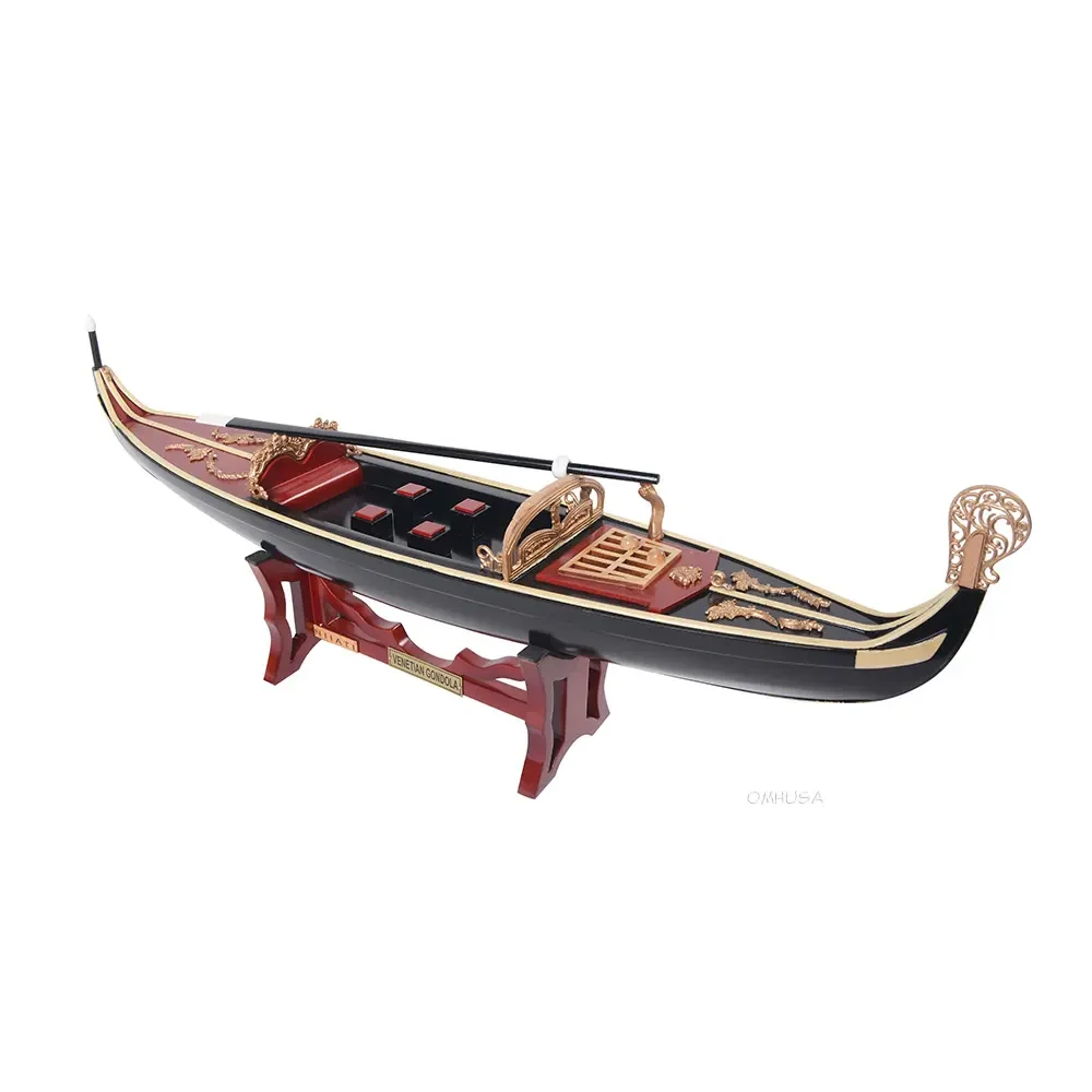 Venetian Venice Italian Gondola Wooden Ferry Boat Model