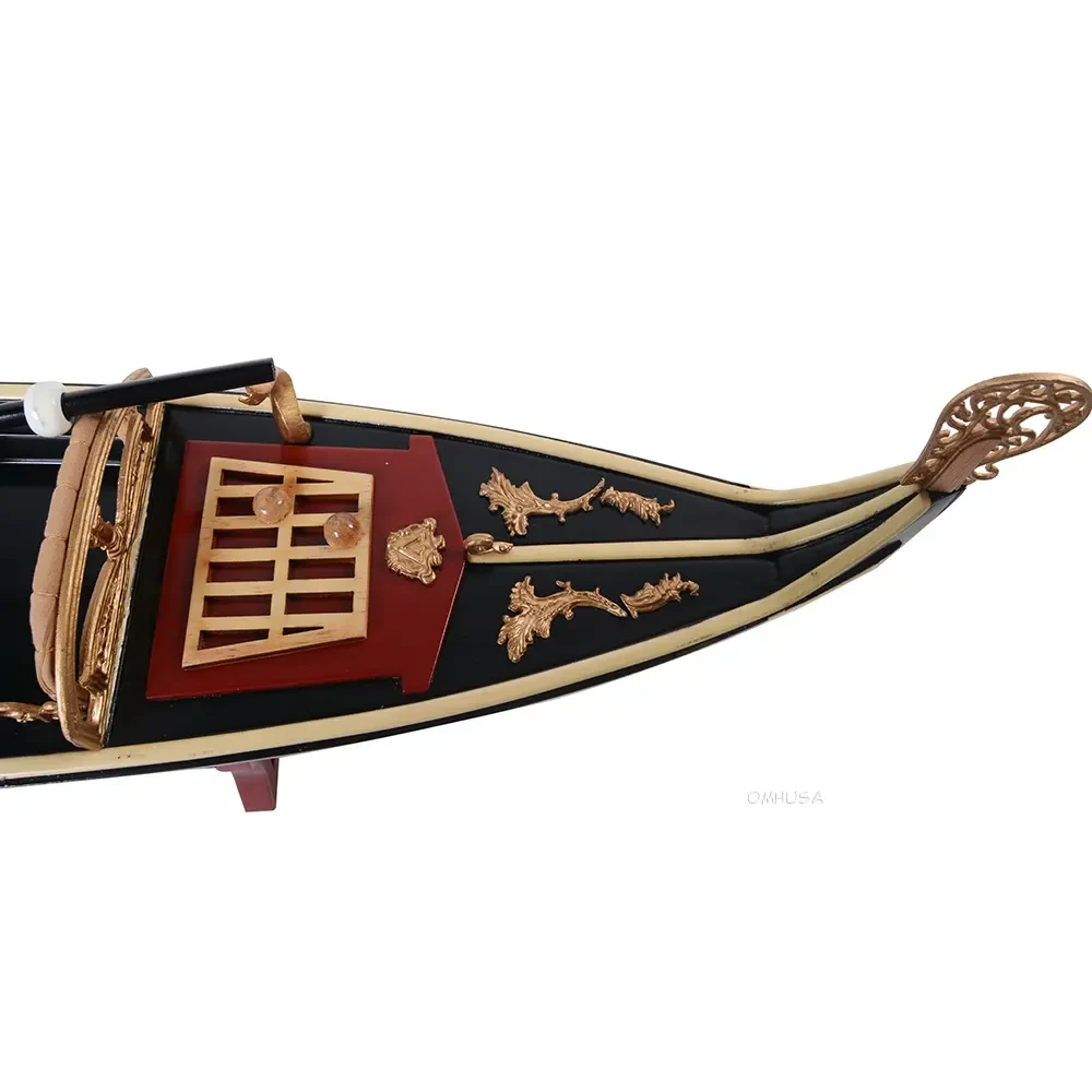 Venetian Venice Italian Gondola Wooden Ferry Boat Model