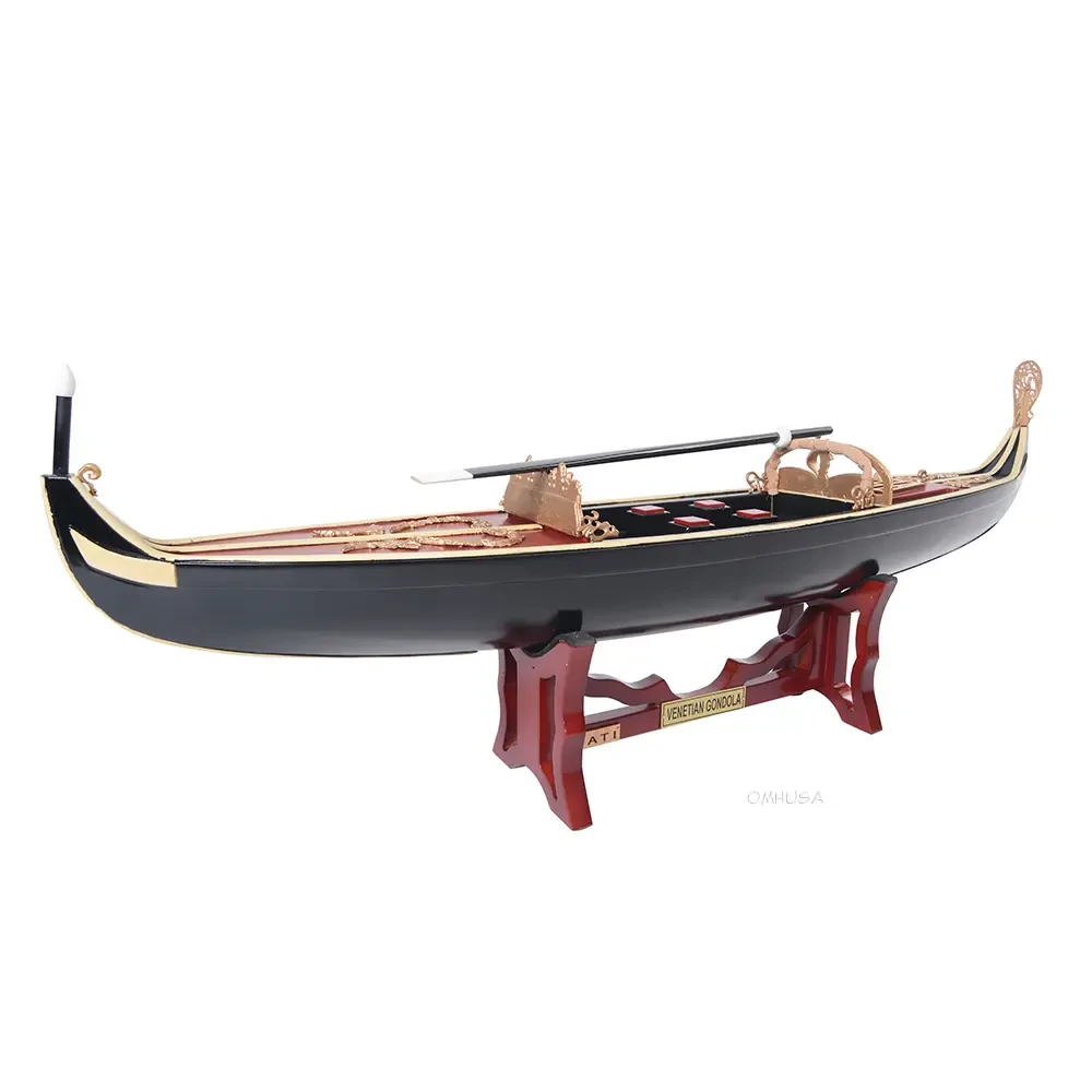Venetian Venice Italian Gondola Wooden Ferry Boat Model