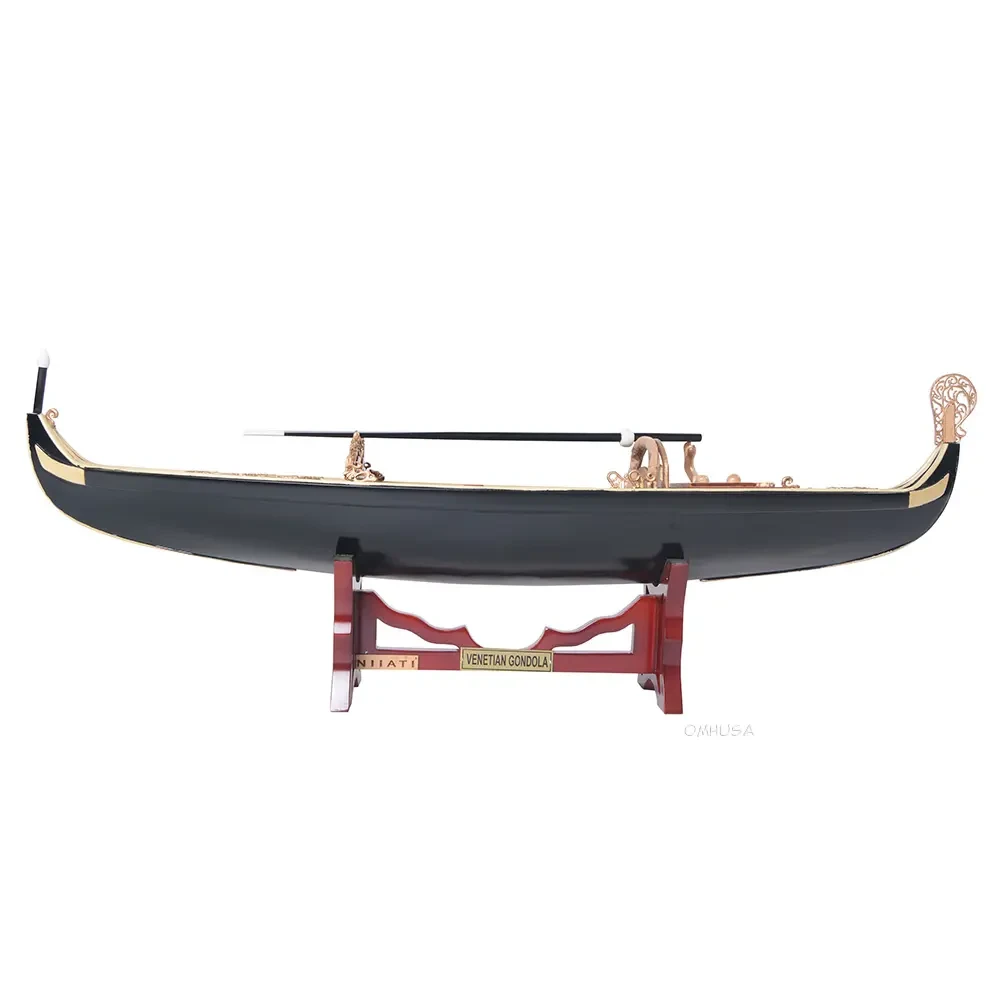Venetian Venice Italian Gondola Wooden Ferry Boat Model