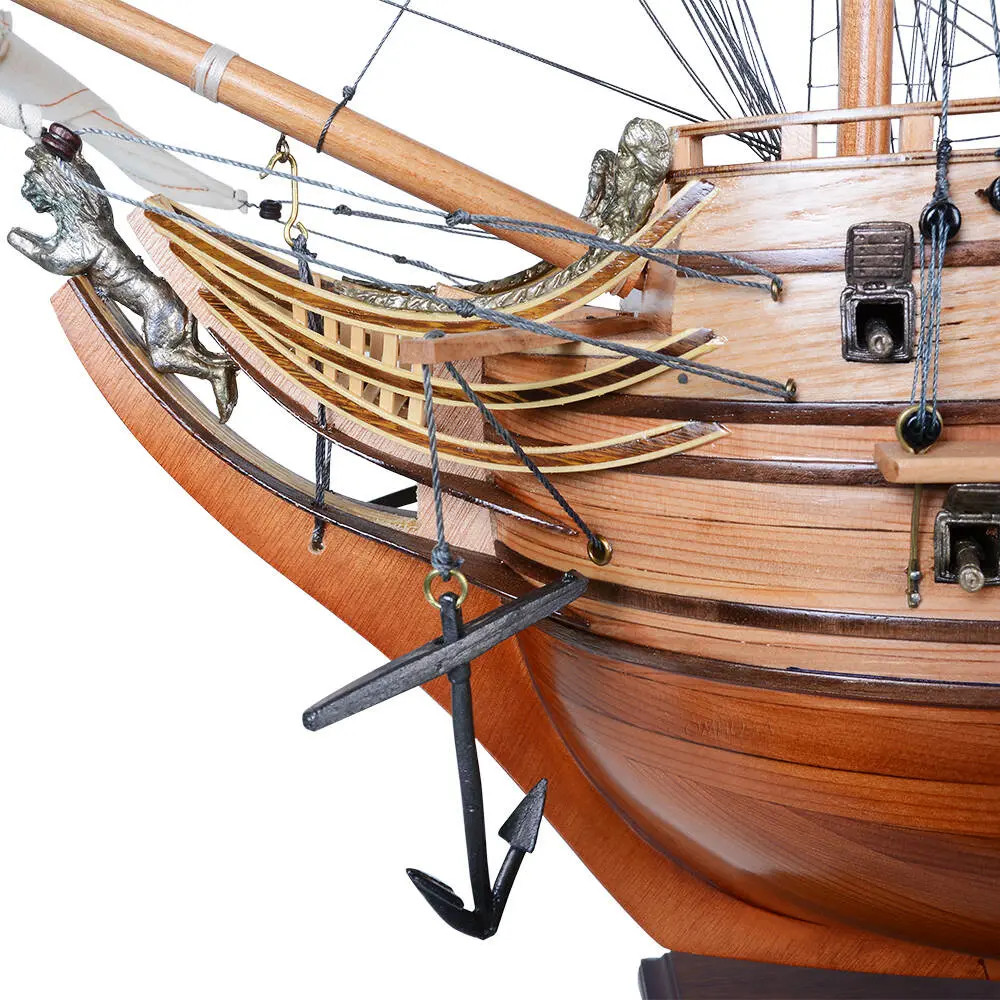 Dutch De Zeven Provincien Wood Display Model Ship 36